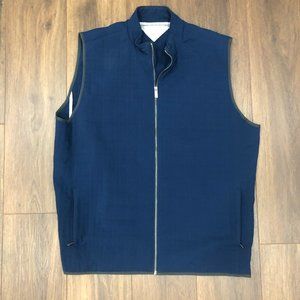 Adidas AdiPure Quilted Hybrid Golf  ZIP UP Vest Mens Size XL Blue Warm